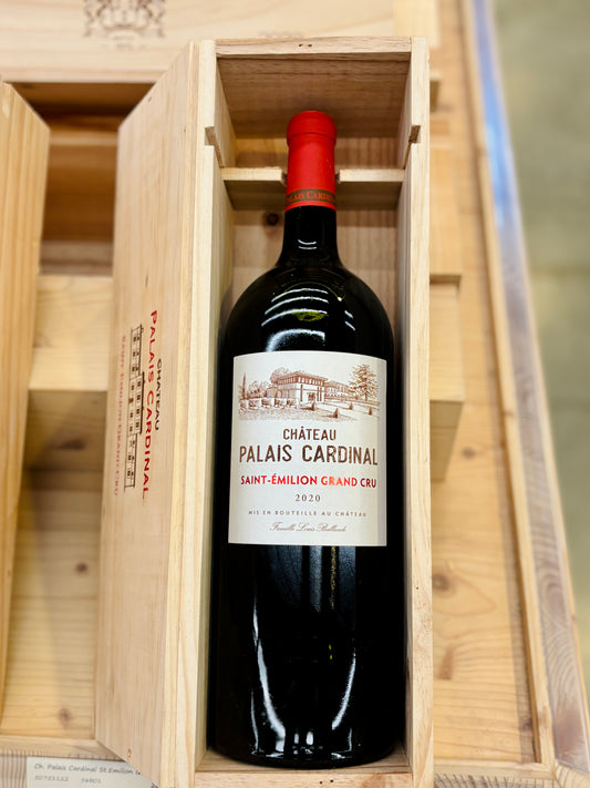 55. Magnum houten kist - Palais Cardinal, Saint-Emillion Grand Cru 2020